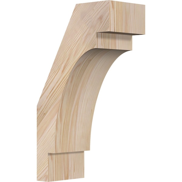 Ekena Millwork 5 1/2"W x 10"D x 18"H Merced Smooth Knee Brace, Douglas Fir BRC06X10X18MRC00SDF - main